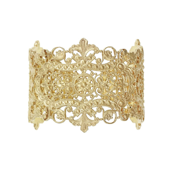 Antoinette Cuff Bracelet YGP - Eye M Nostalgia - Ileana Makri store