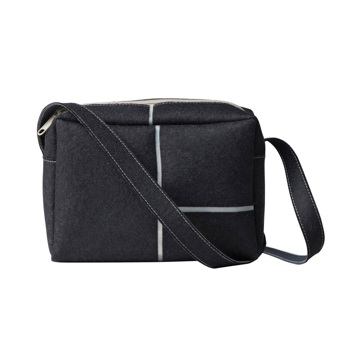 Small Zip Bag Strap Navy Blue