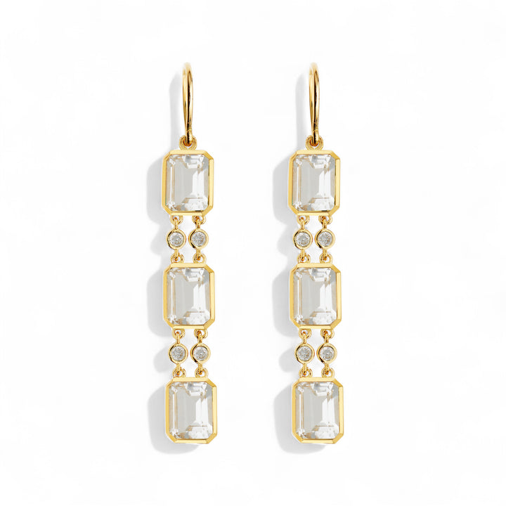 Sofia White Topaz Drops