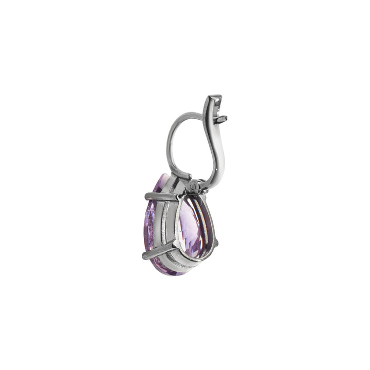 Single Crown Drops Pink Amethyst