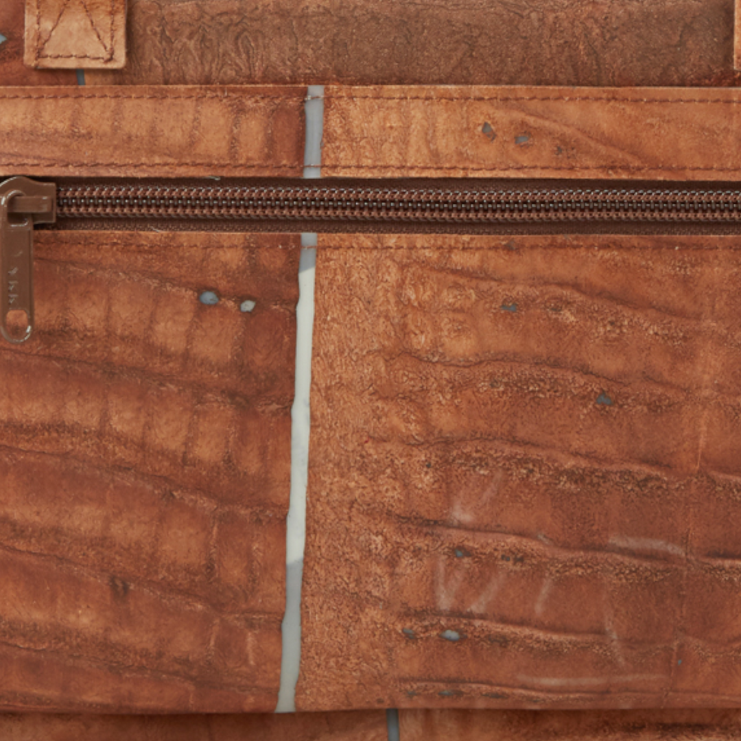 Travel Bag Raw Leather Caramel XS