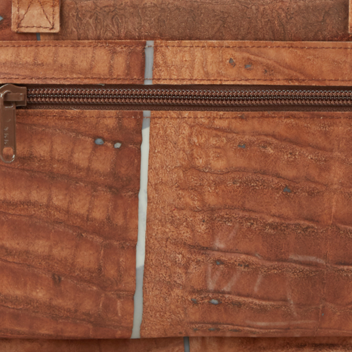 Travel Bag Raw Leather Caramel XS