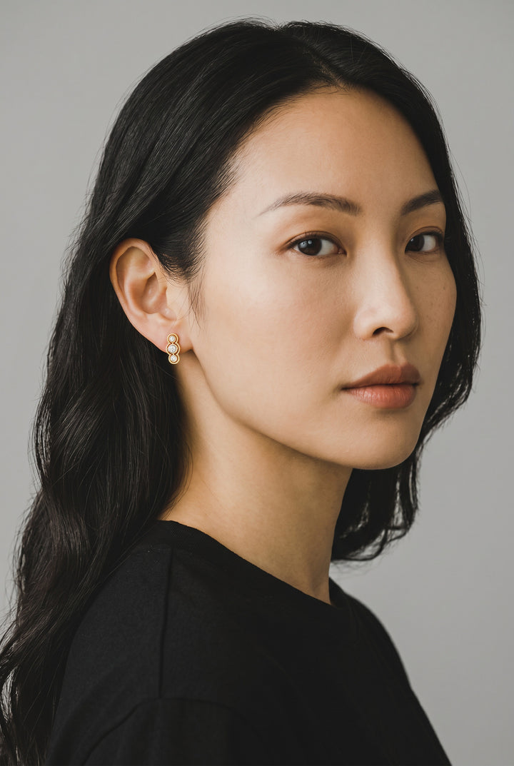 Triple Orbit Studs Silver