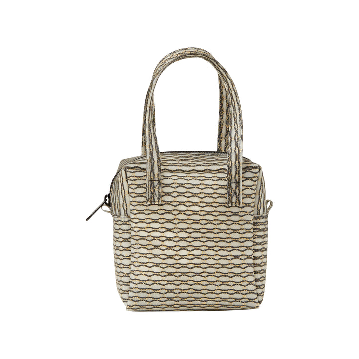 Cube Bag Metallic Knit Black Gold S, Bags, Ileana Makri