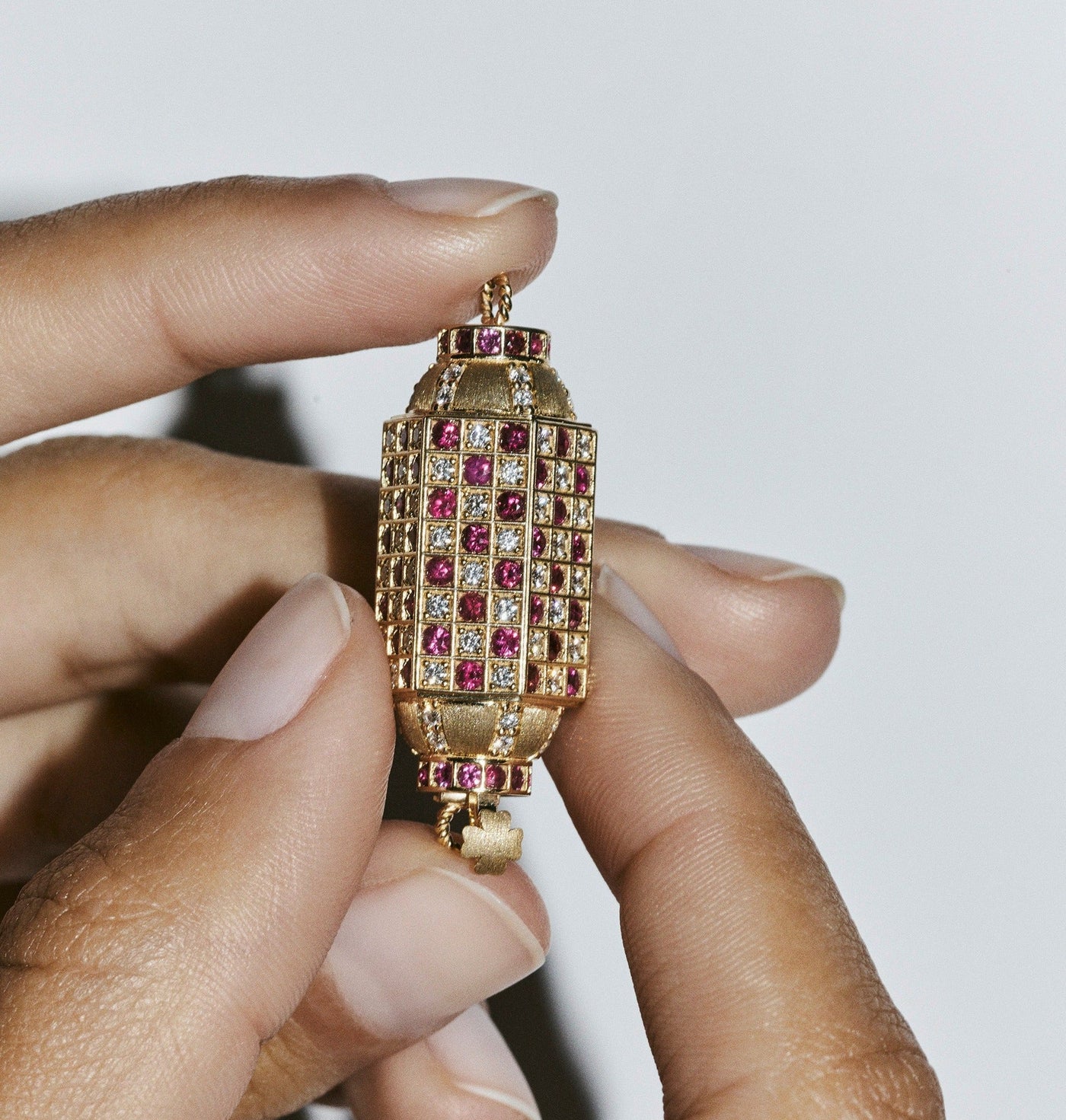 Checkered Locket - Marie Lichtenberg - Ileana Makri store