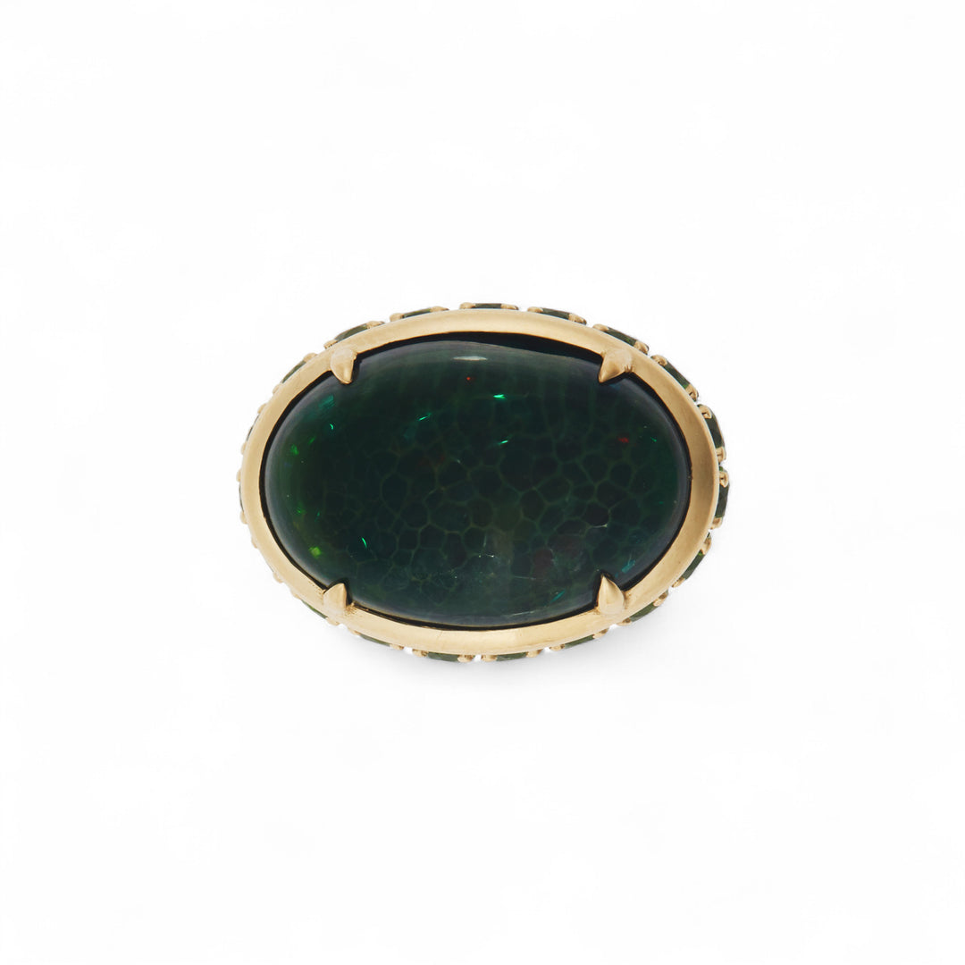 Shimmer Opal Eternity Ring