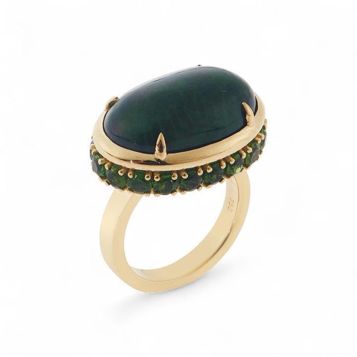 Shimmer Opal Eternity Ring