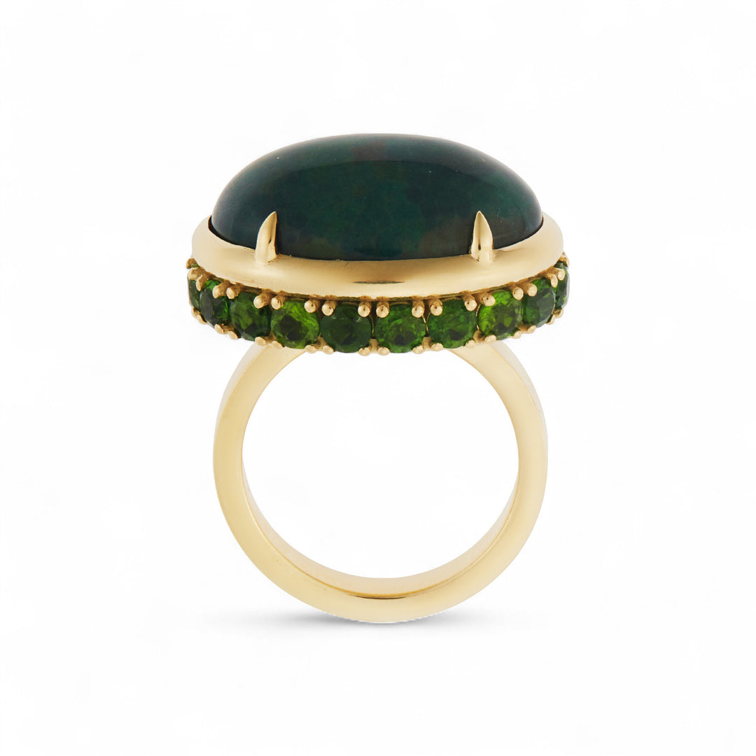 Shimmer Opal Eternity Ring