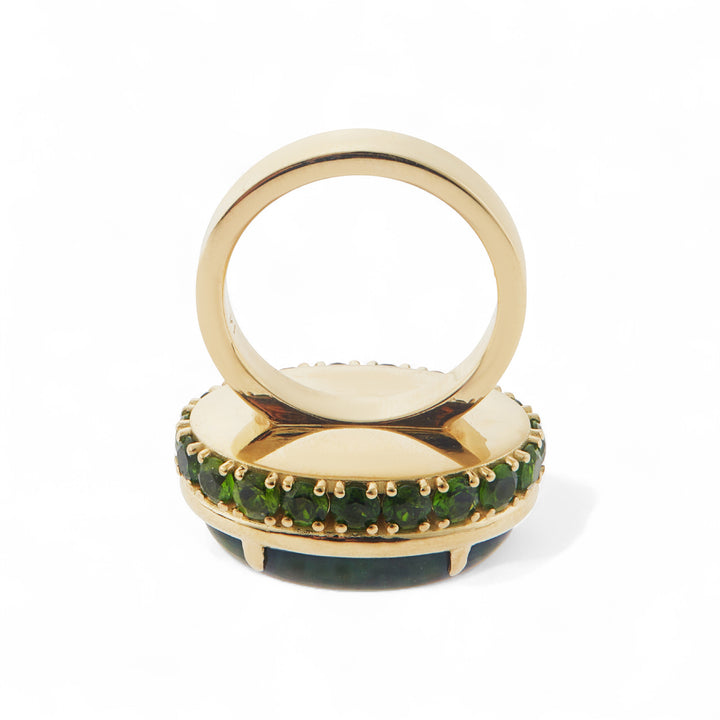 Shimmer Opal Eternity Ring