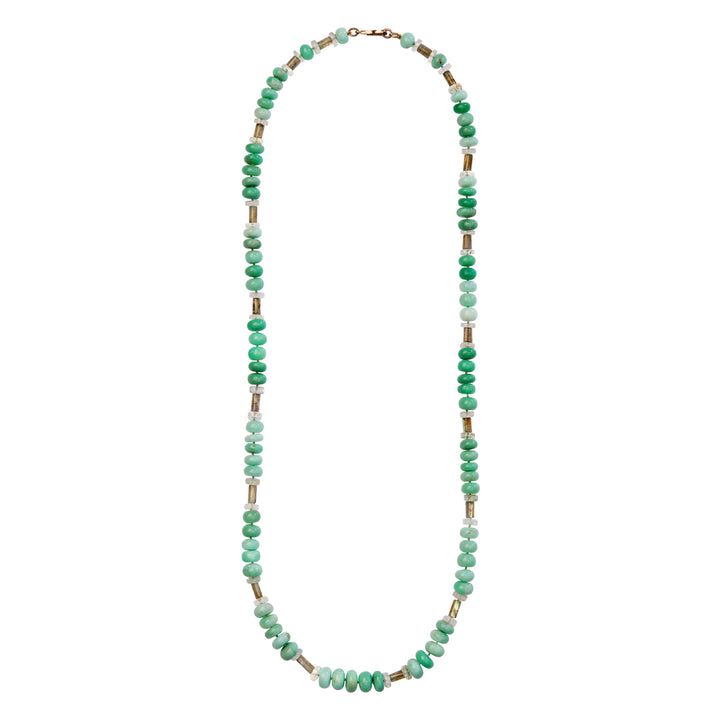 Chrysoprase Horizon Necklace (81cm)