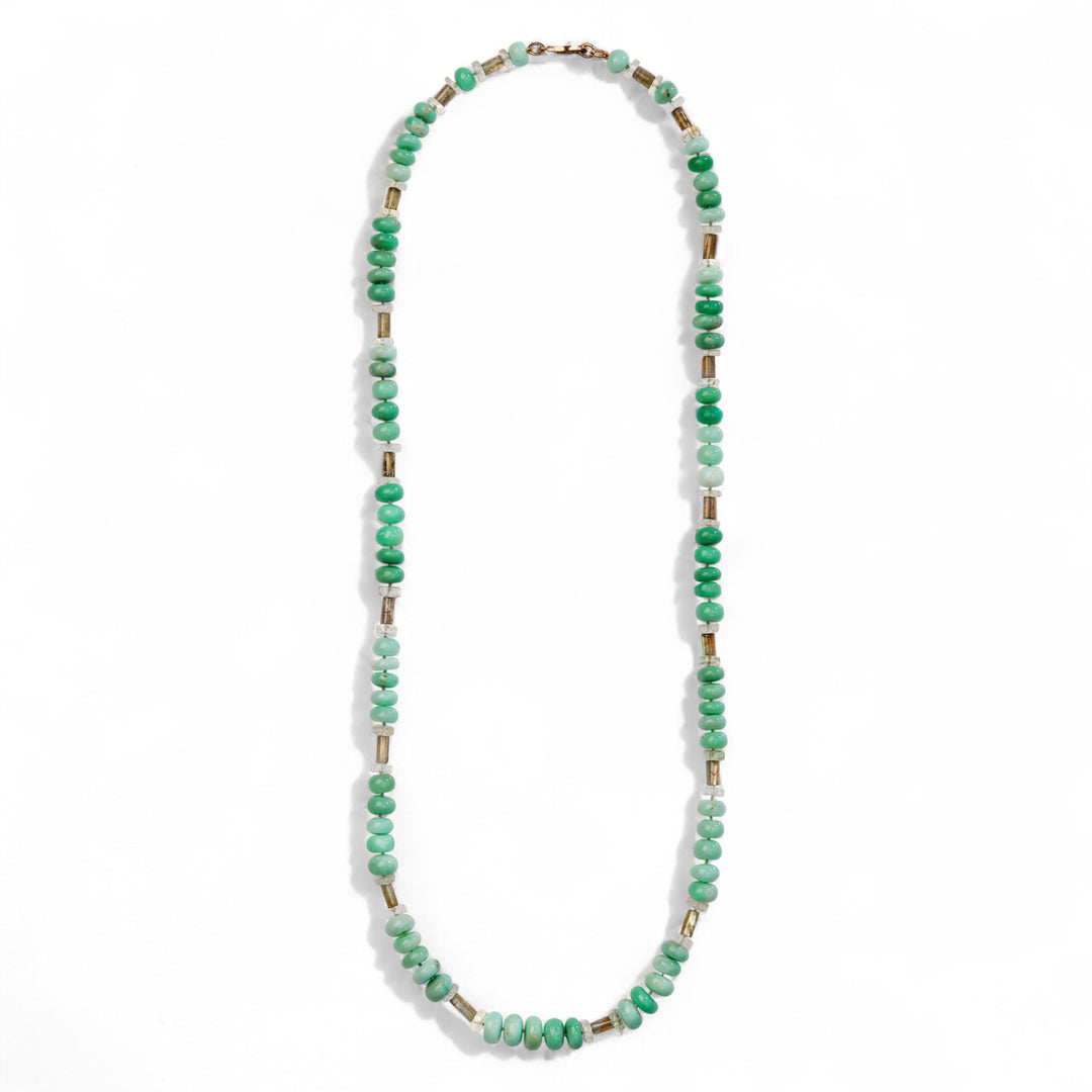 Chrysoprase Horizon Necklace (81cm)
