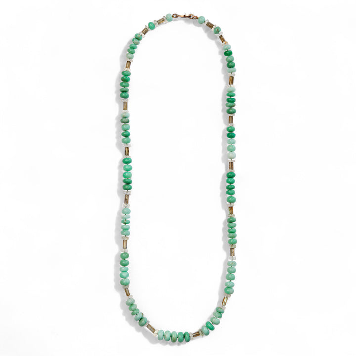 Chrysoprase Horizon Necklace (81cm)