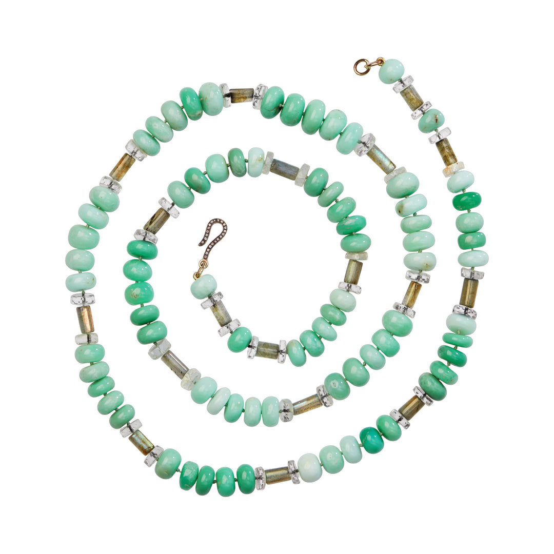 Chrysoprase Horizon Necklace (81cm)