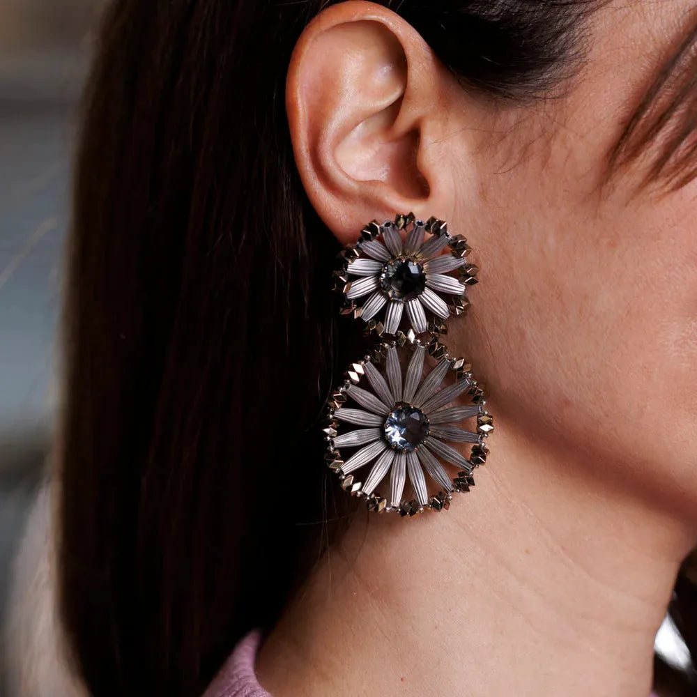 Sunset Silver Earrings