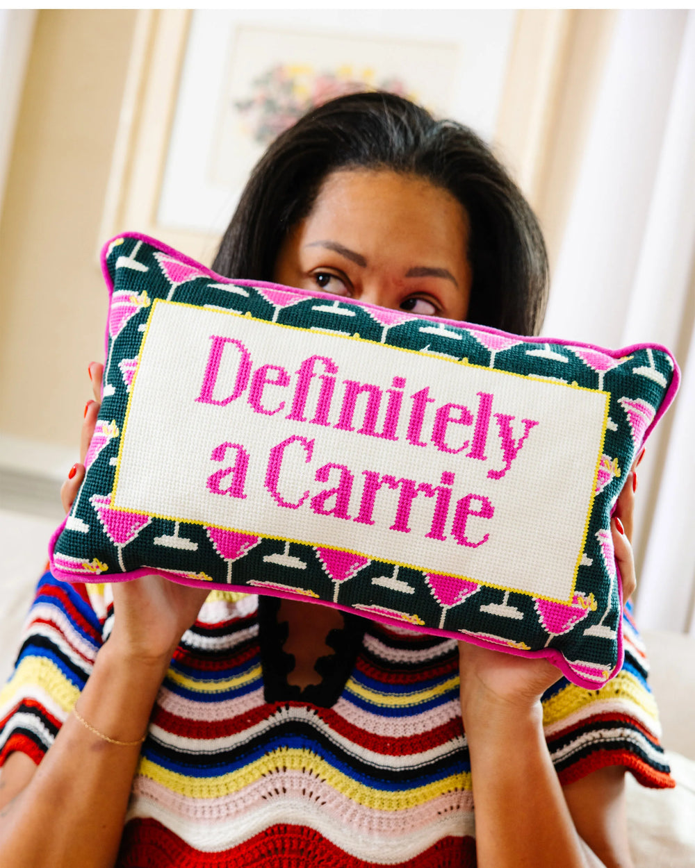 Carrie Needlepoint Pillow | Furbish | Ileana Makri Store