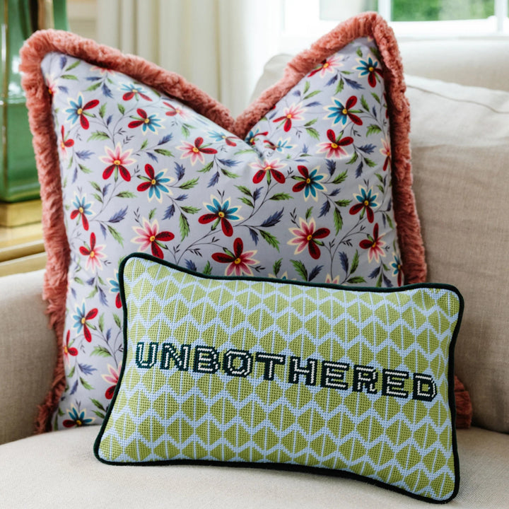 Unbothered Needlepoint Pillow