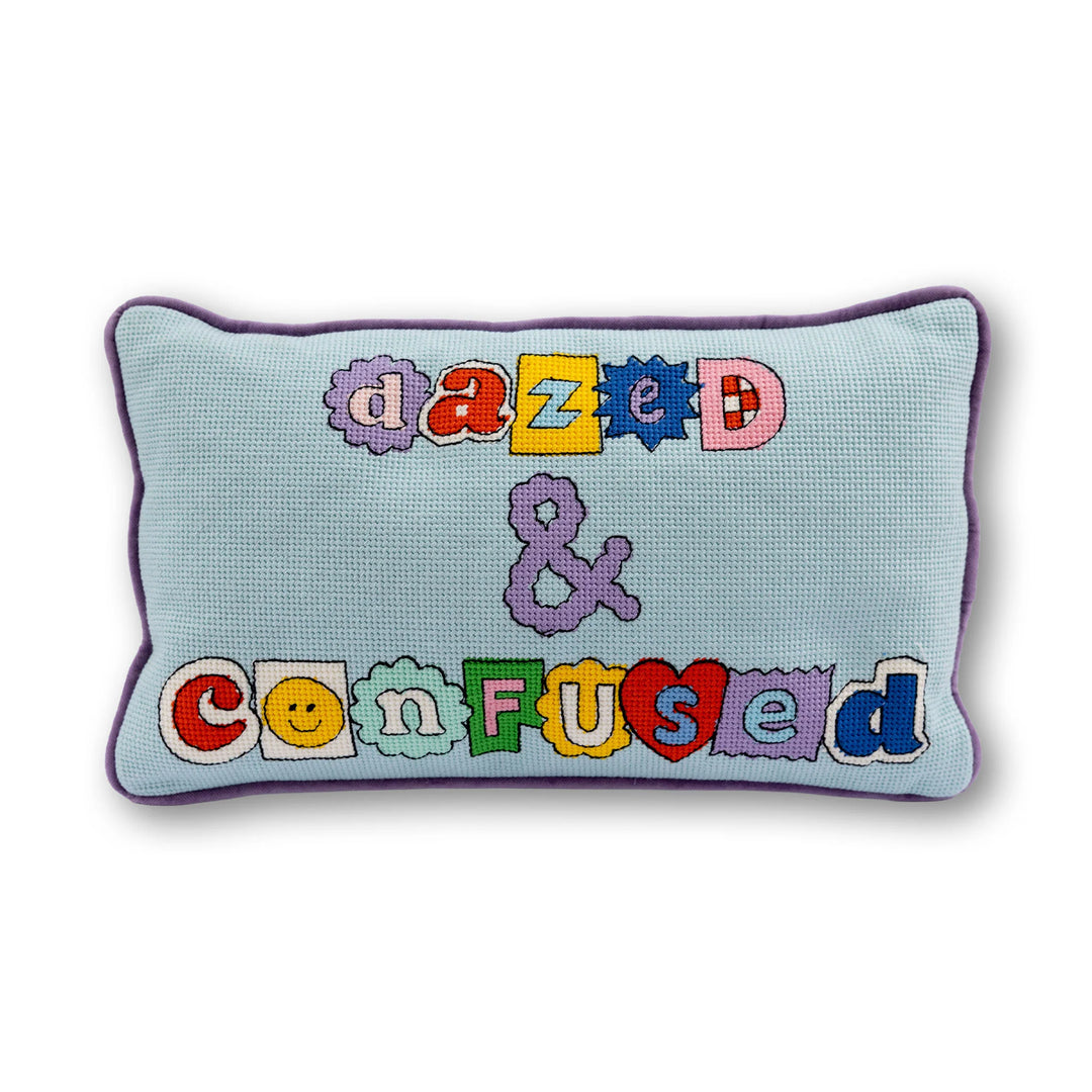 Dazed & Confused Needlepoint Pillow