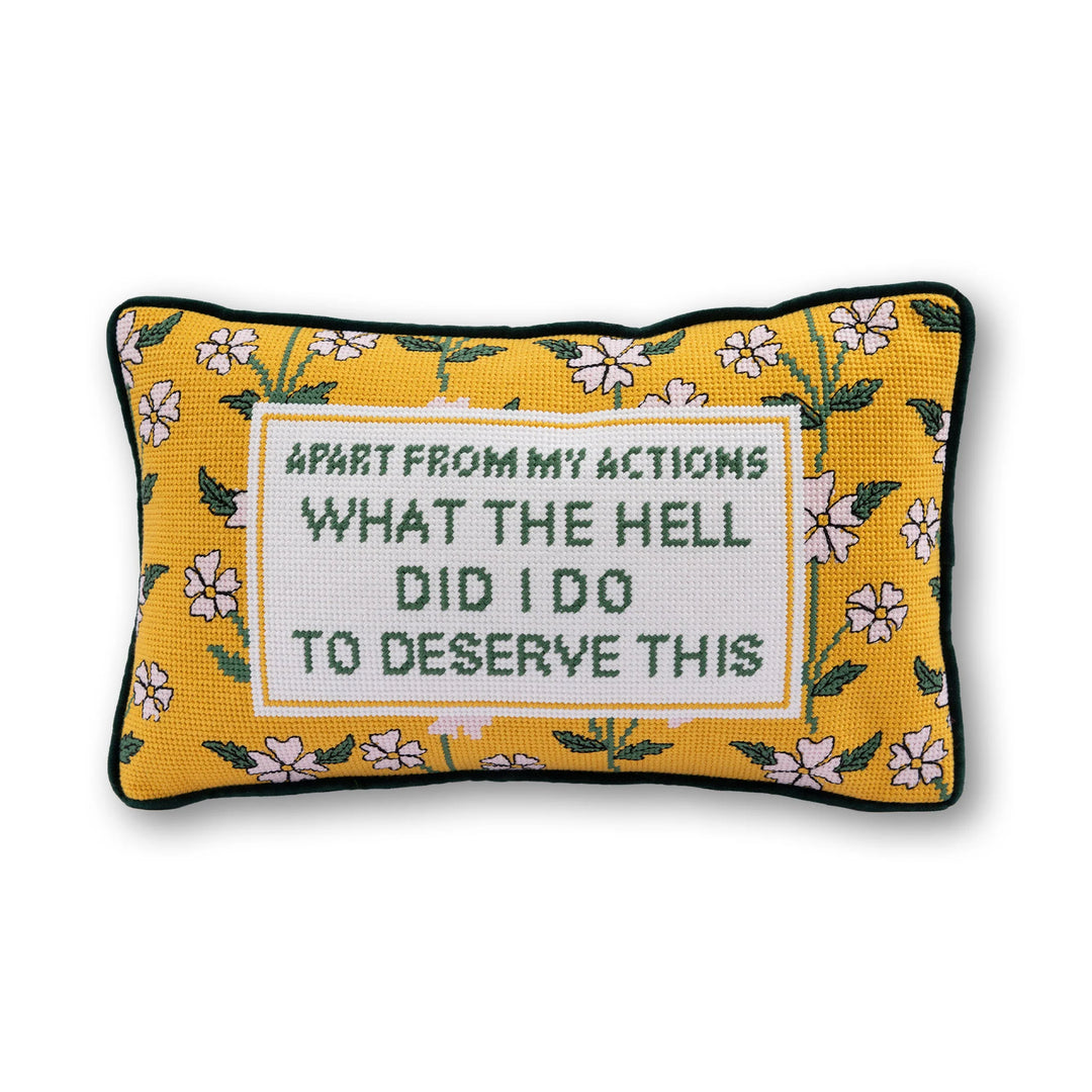 What the Hell Needlepoint Pillow