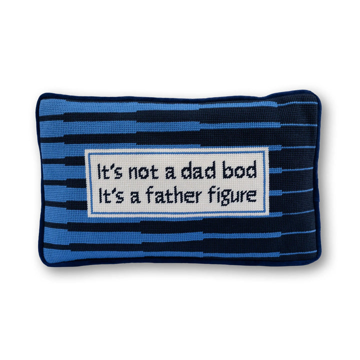 Father Figure Needlepoint Pillow