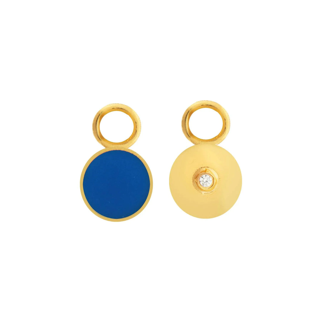 Four-In-One Blue Full Moon Hoops - Eye M by Ileana Makri