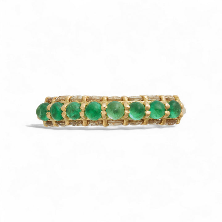 Emerald Arc Ring