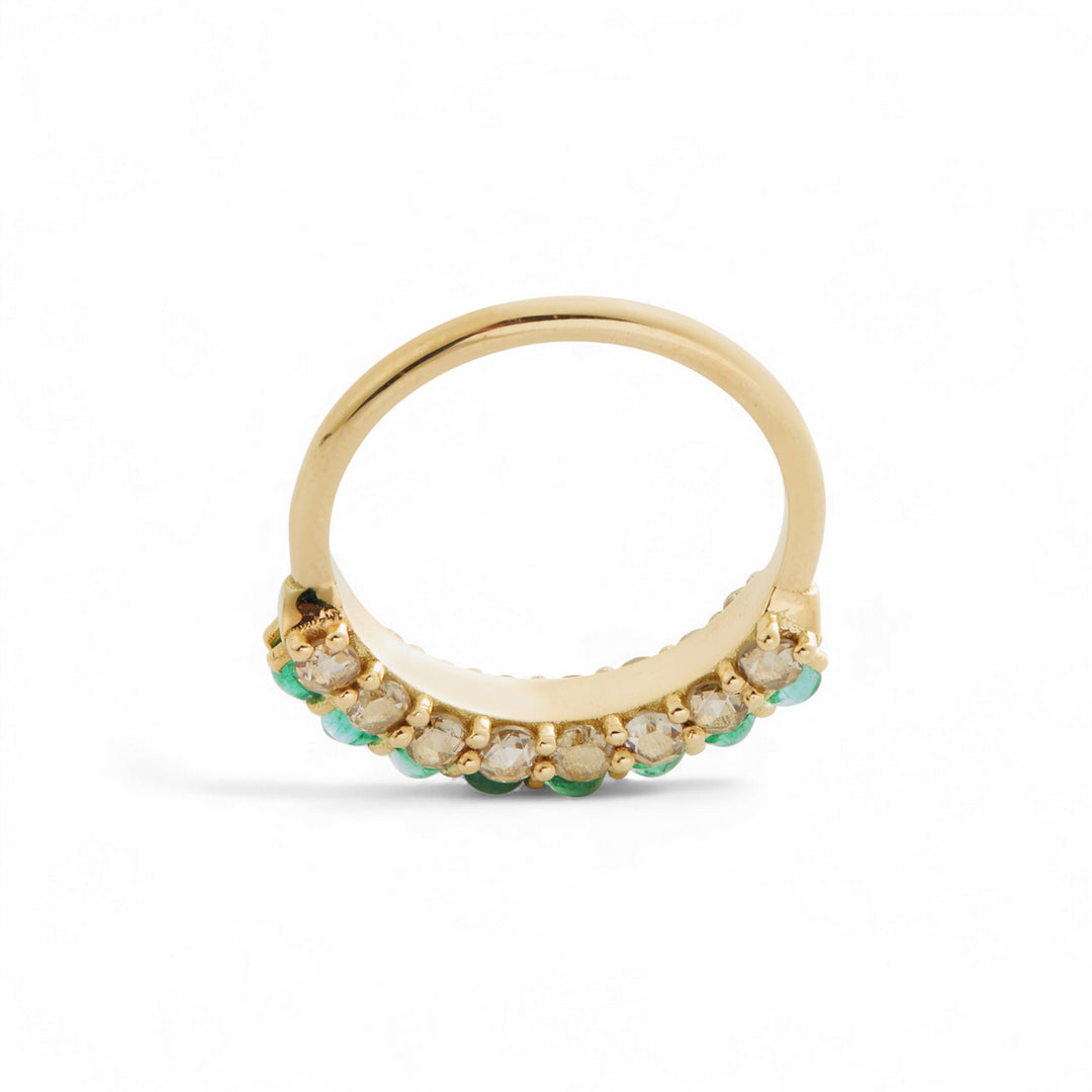 Emerald Arc Ring
