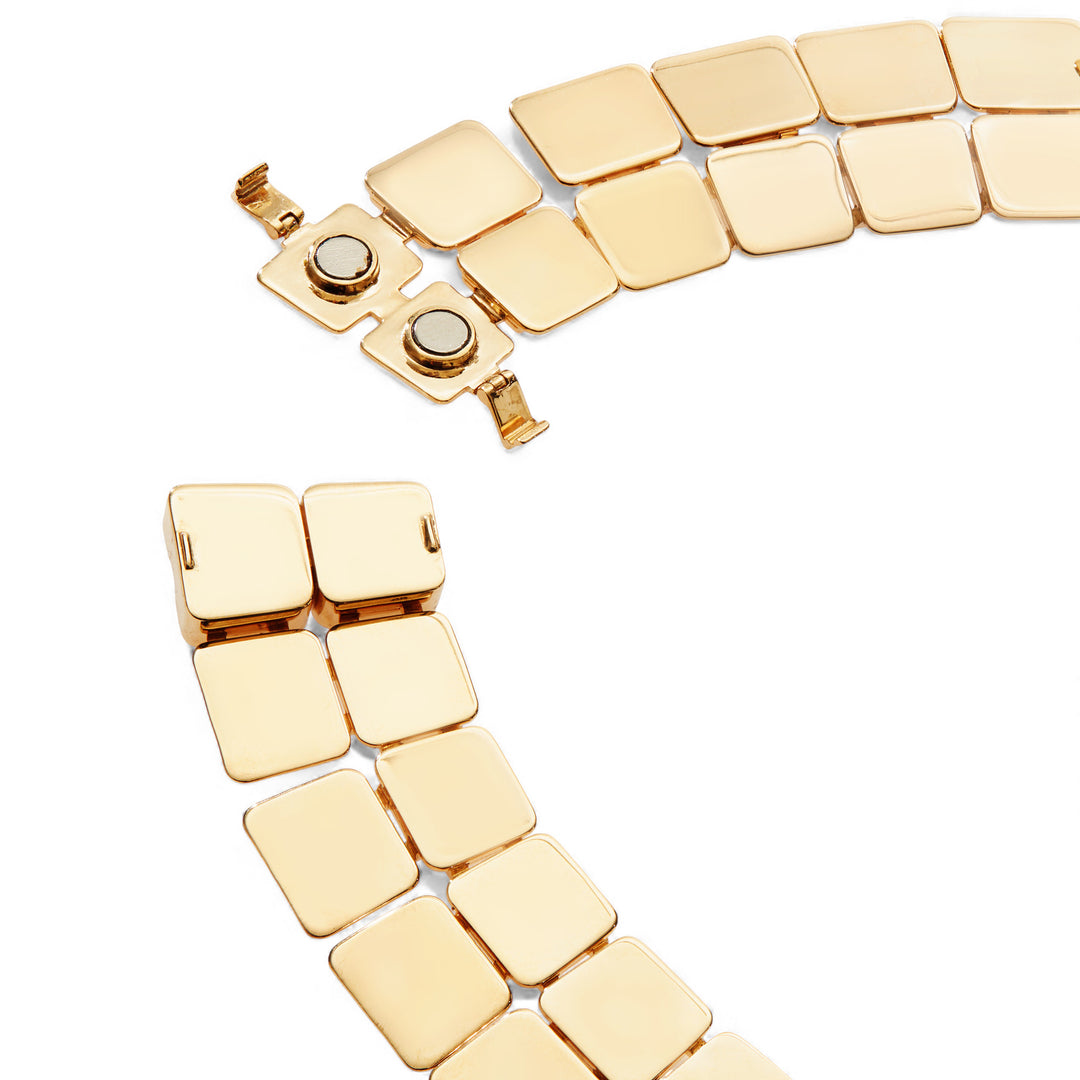 Large Double Tile Necklace (39cm)