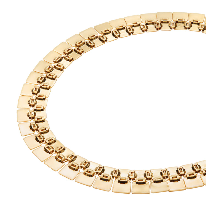 Large Double Tile Necklace (39cm)