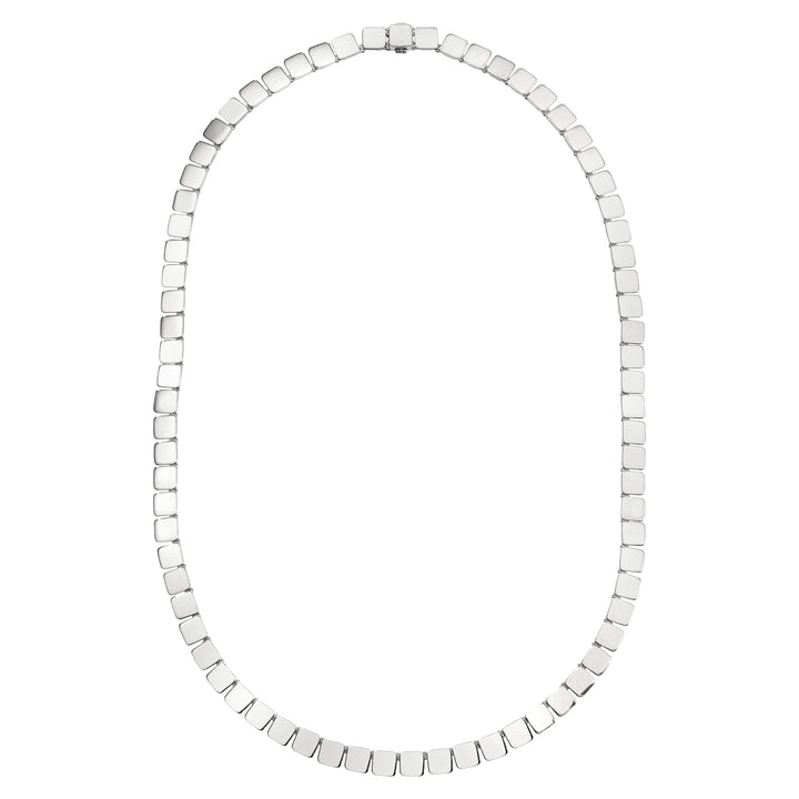 Sterling Silver Medium Tile Necklace (48cm)