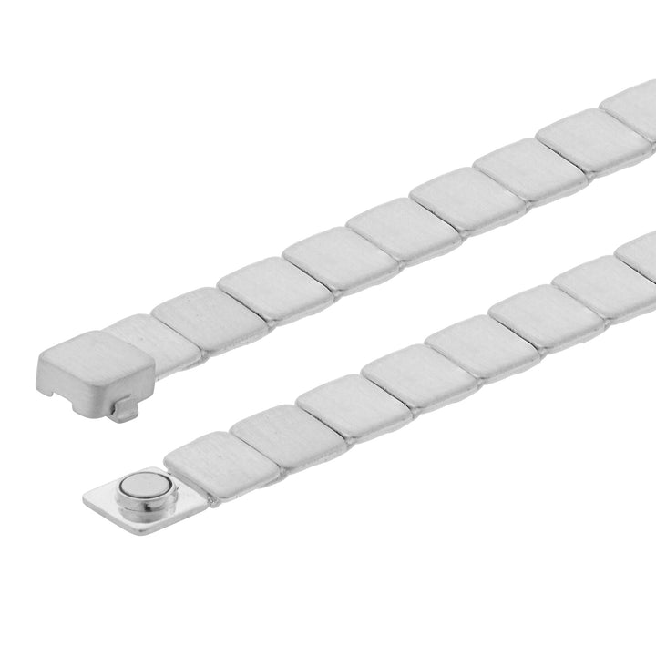 Sterling Silver Large Tile Bracelet