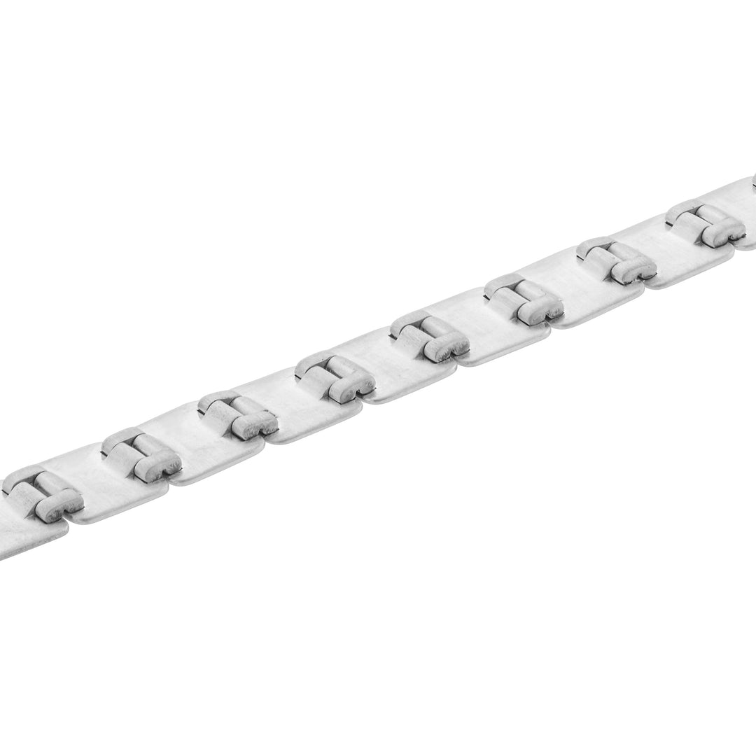 Sterling Silver Large Tile Bracelet