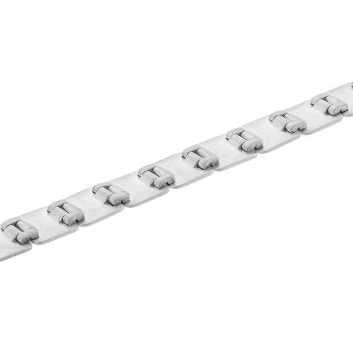 Sterling Silver Large Tile Bracelet