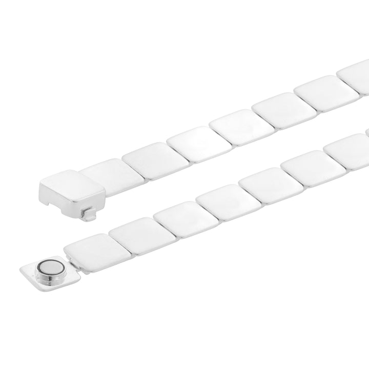Sterling Silver Large Tile Bracelet