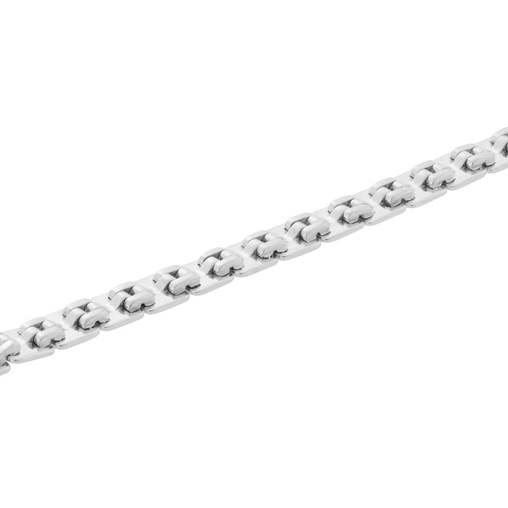 Silver Tile Bracelet Medium Brushed - Ileana Makri