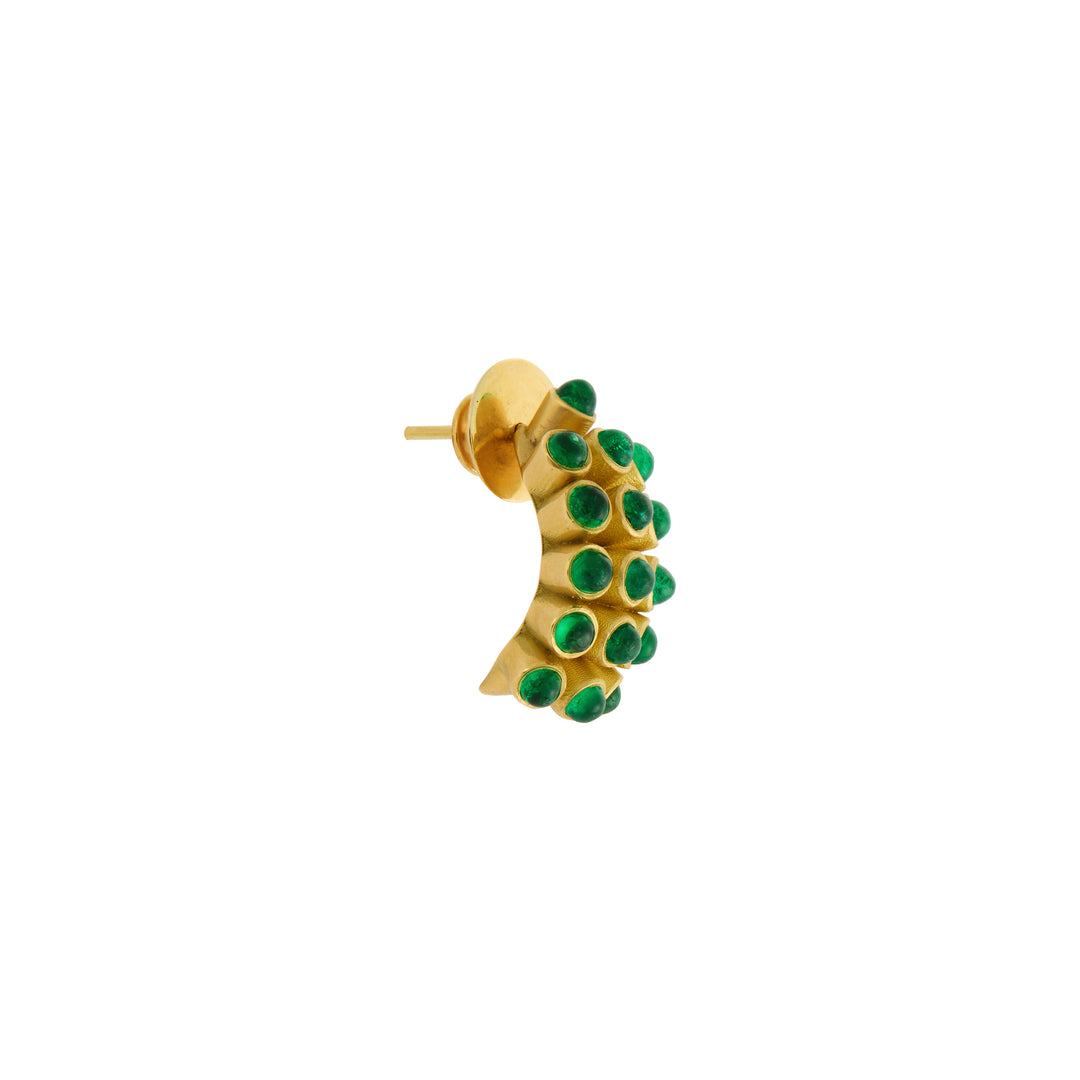 Emerald Cluster Earrings