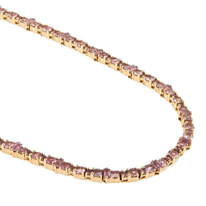 Rivulet Pink Sapphire Necklace