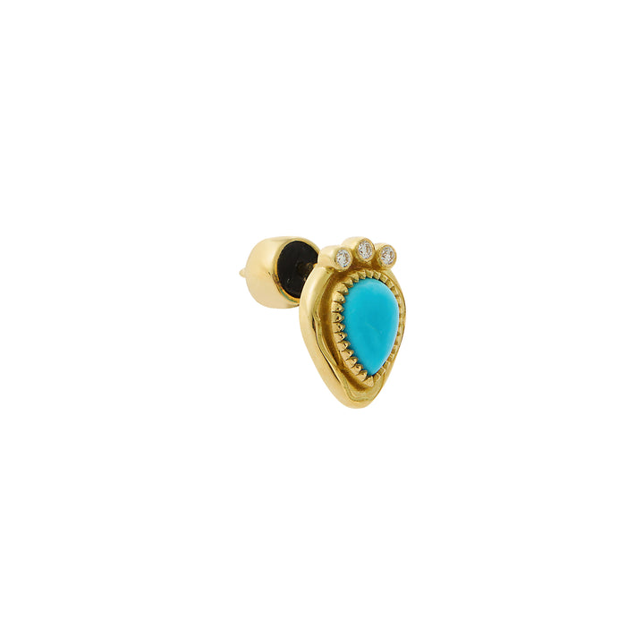 Turquoise Tiara Studs
