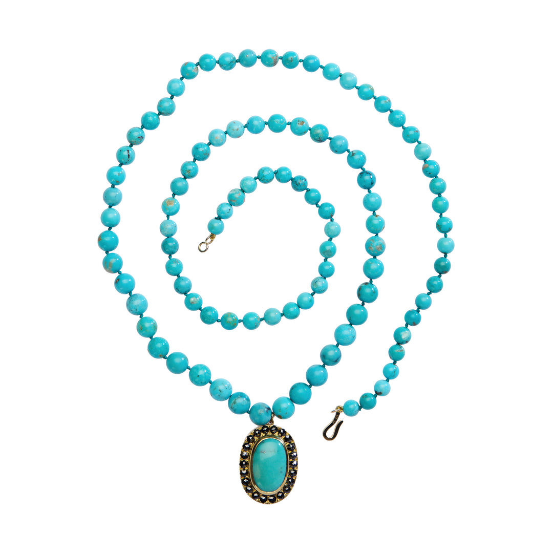 Turquoise Talisman Necklace (90cm)