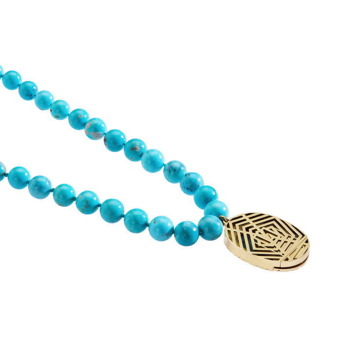 Turquoise Talisman Necklace (90cm)