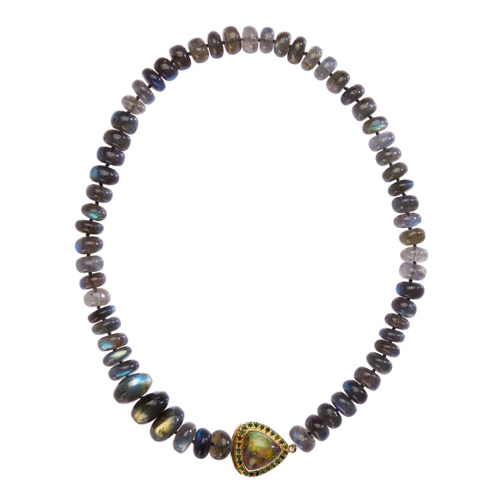 Aurora Opal Labradorite Necklace