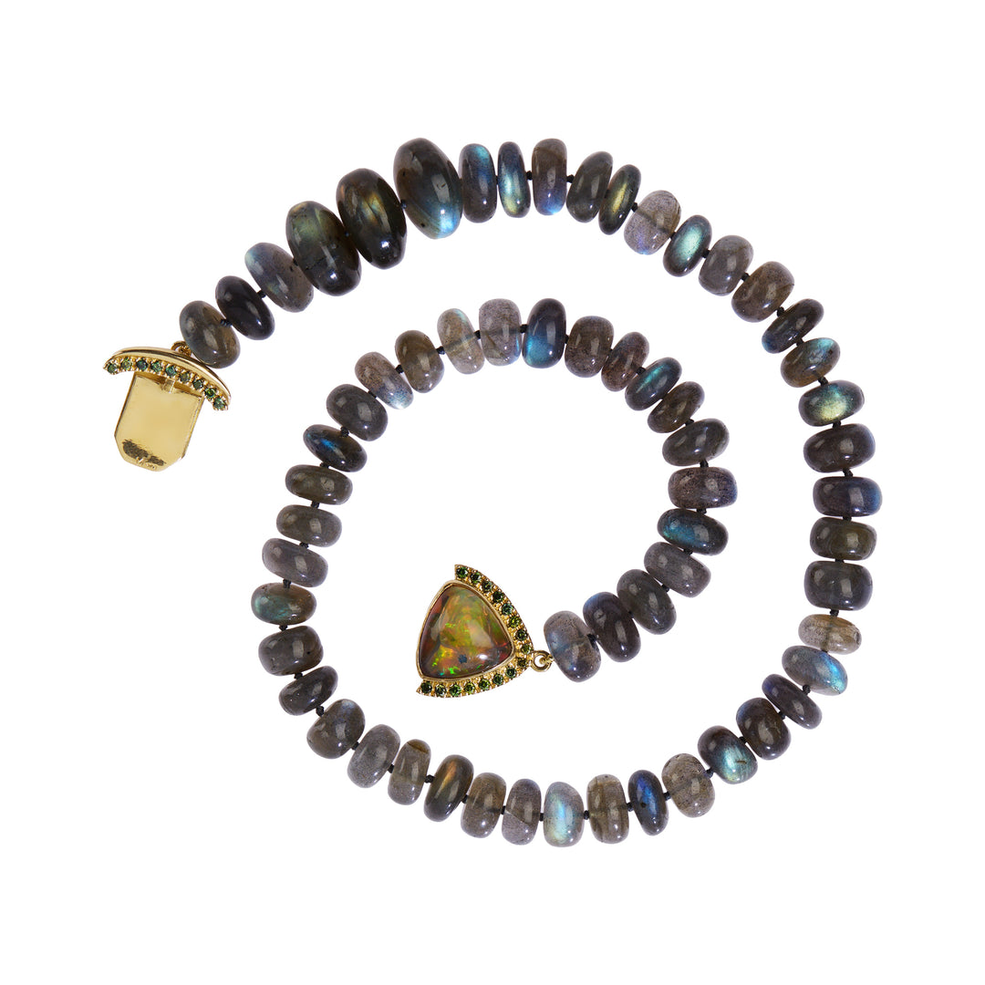 Aurora Opal Labradorite Necklace