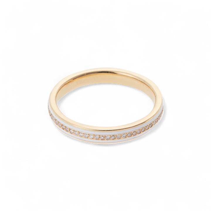 Enamel Thread Band Y-D-White