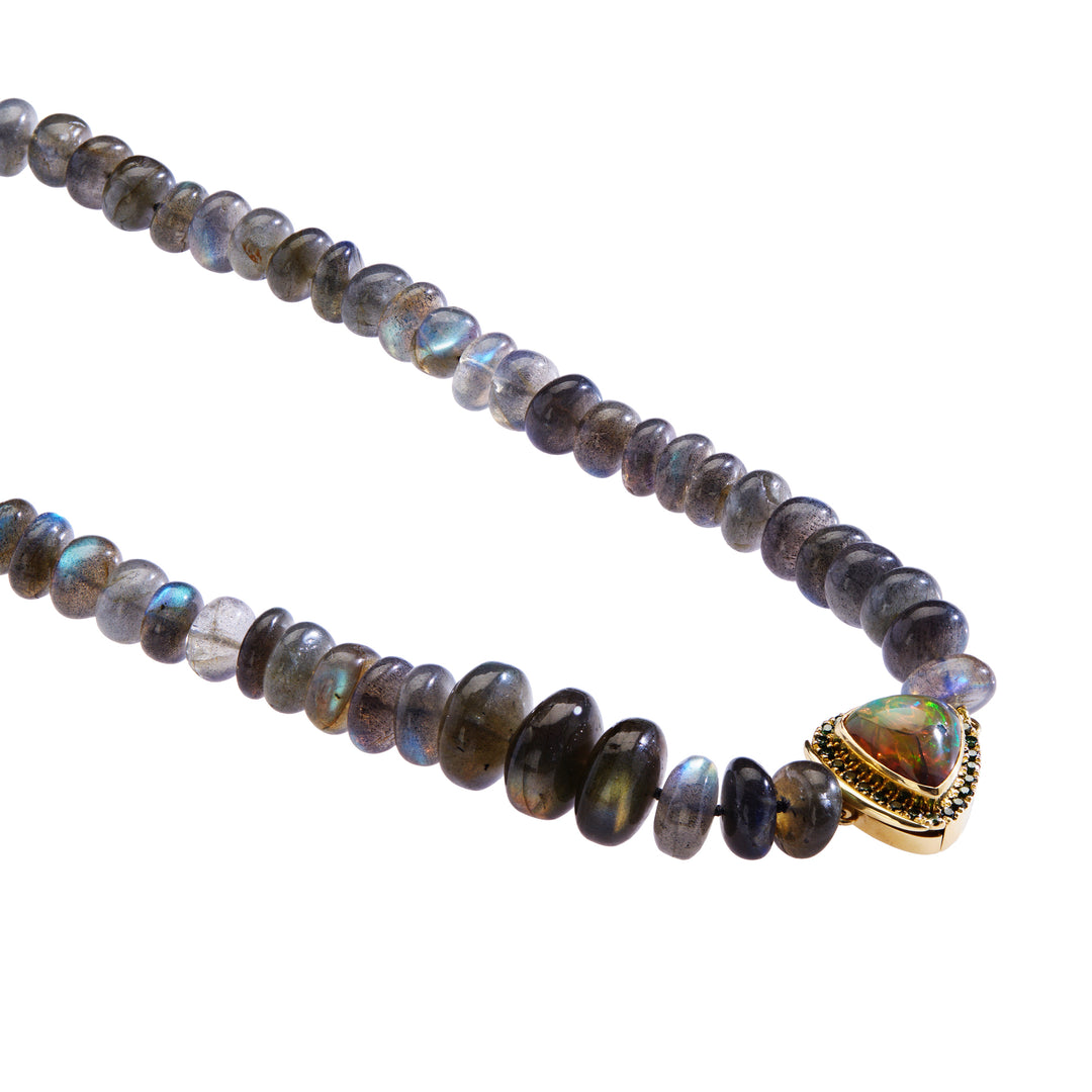 Aurora Opal Labradorite Necklace