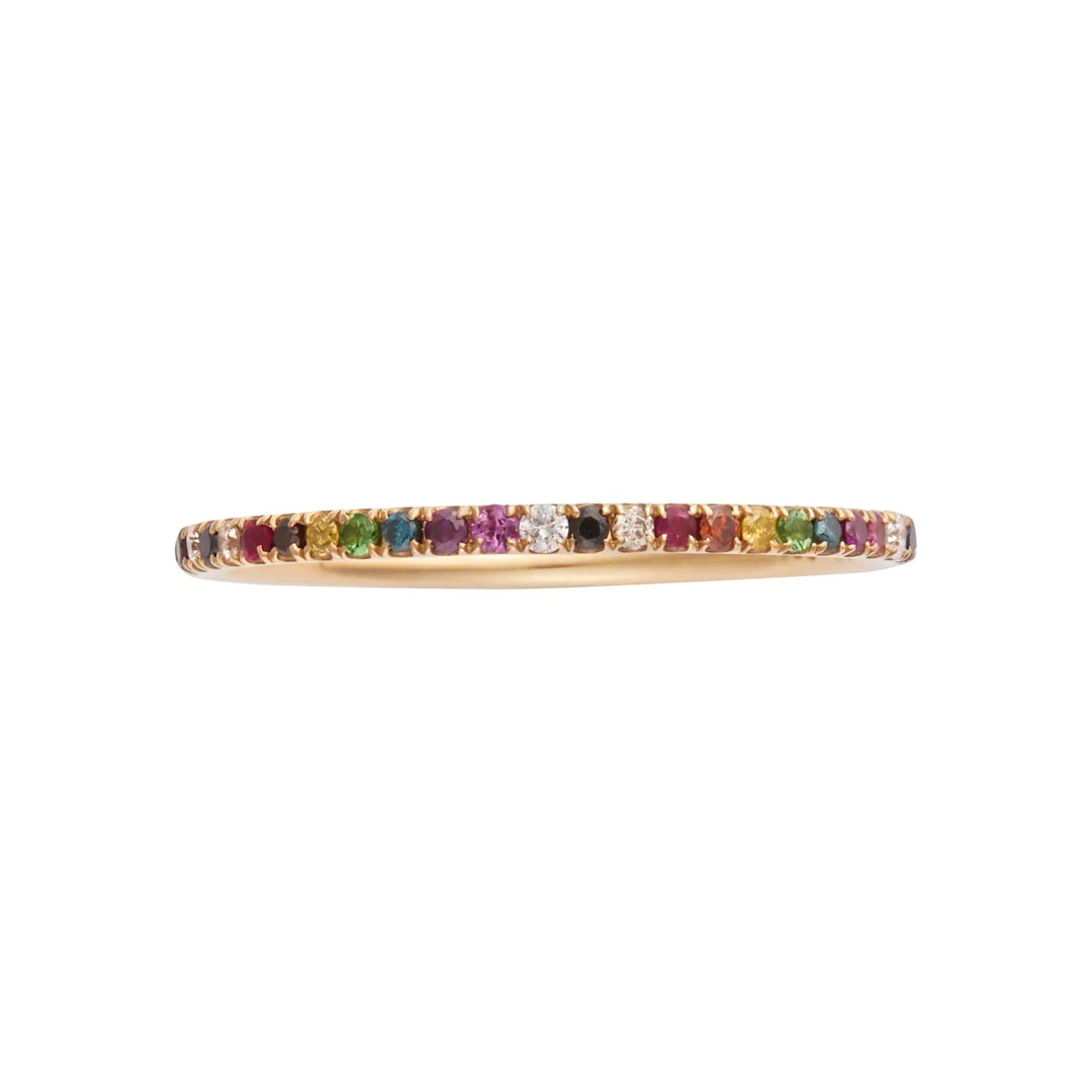 Rainbow Thread Band Y-Mcs / size 60 EU, Rings - Special Order, Ileana Makri