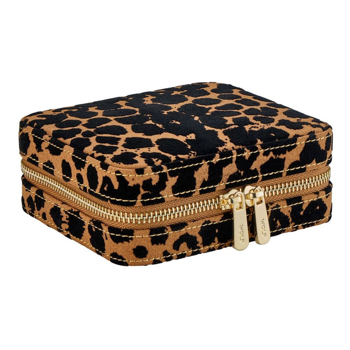 Savanna Leopard Print Jewelry Zip Case