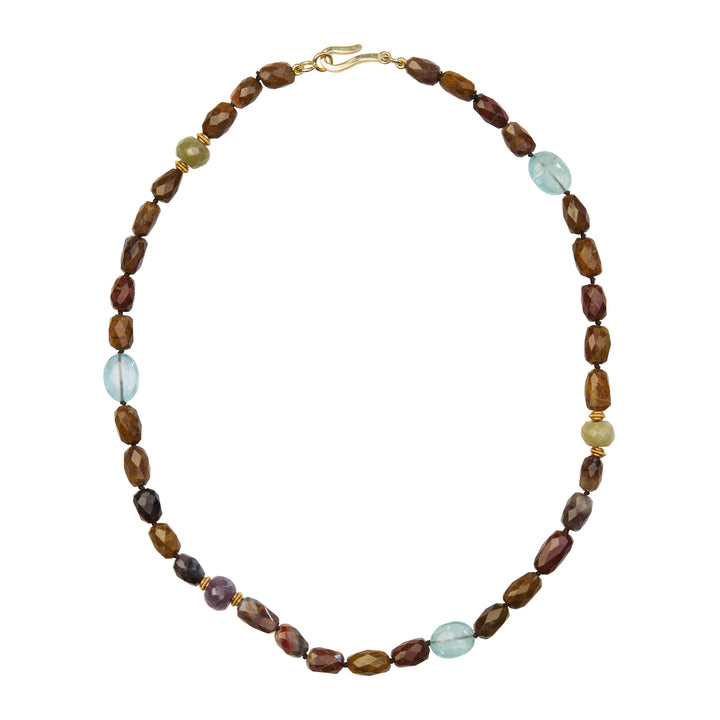 Terra Azure Petrified Wood Necklace (41cm)