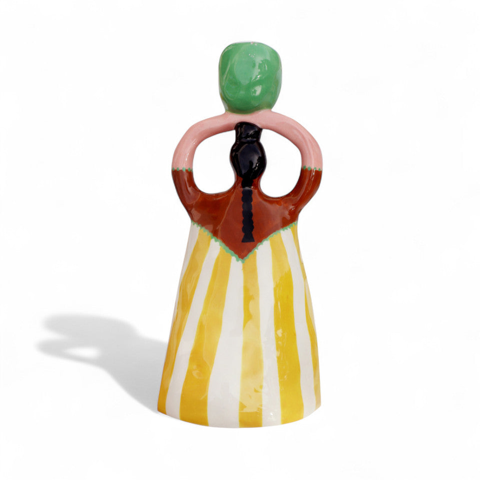 Claudia Yellow Candleholder