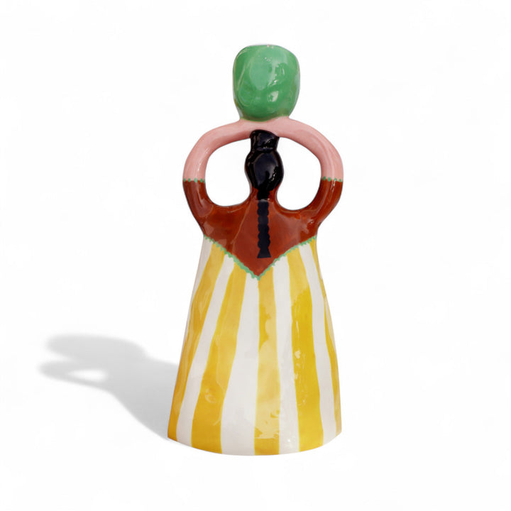 Claudia Yellow Candleholder