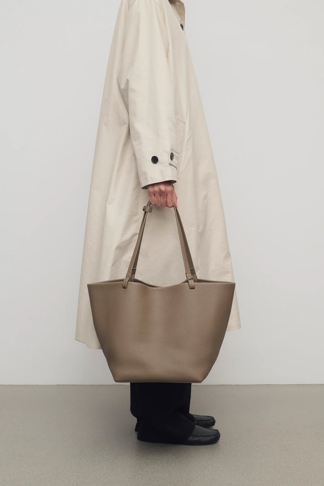 Park Tote Three Bag in Taupe Leather