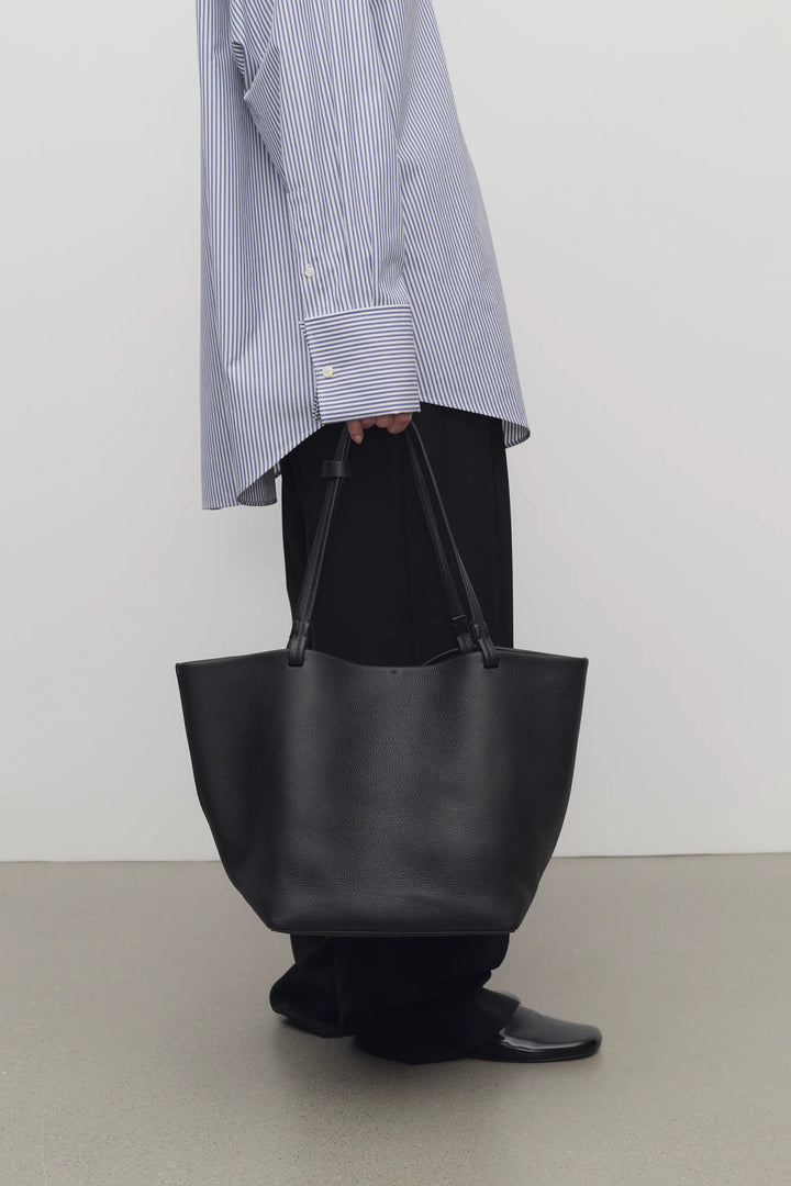Park Tote Three Bag in Black Leather